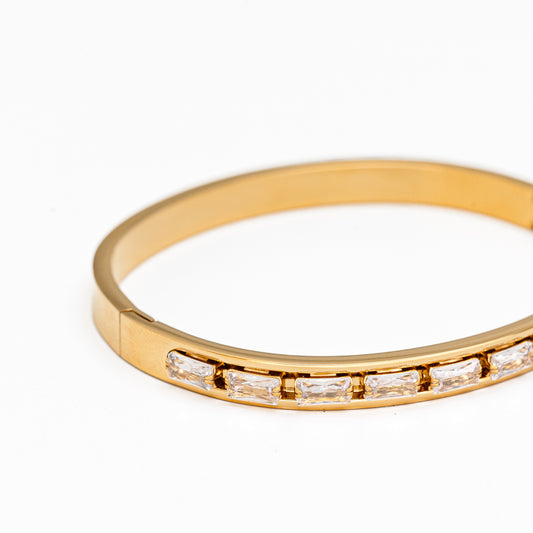 Golden Row Bangle